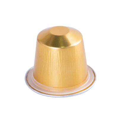 1000PCS Refillable Disposable Pods Nespresso Coffee Capsule Filter Cups with Non-sticker Aluminum Lids for Espresso Machine 37mm