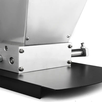 7.7LB Manual Malt Mill 2 Roller Stainless Steel Grain Crusher With Metal Base for Wheat Corn,Compatible with Electric Drill