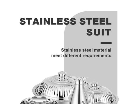 3/4/6/21/28PCS Double-Deck Stainless Steel Silver Pots Sets Cuisine Lunchboxes Food Container Heat Preservation Insulation Box