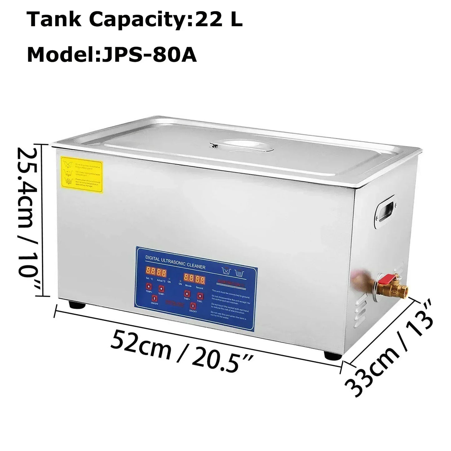 VEVOR 1.3L 2L 3L 6L 10L 15L 22L 30L Ultrasonic Cleaner Lave-Dishes Portable Washing Machine Diswasher Ultrasound Home Appliances