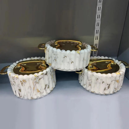 3PCS Food Insulated Box Double Layer Insulated Box with Columns 1.5L-2L-2.5L Food Heater Buffer Serving Set casserole Food Warme