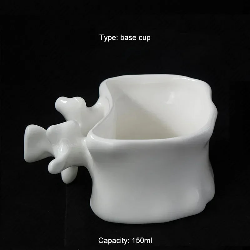 TingKe-Nordic Ins Style Creative Spine Shape Combination Ceramic Coffee Cup, Water Cup, Funny Orthopedic Doctor Gift, Bone Mug