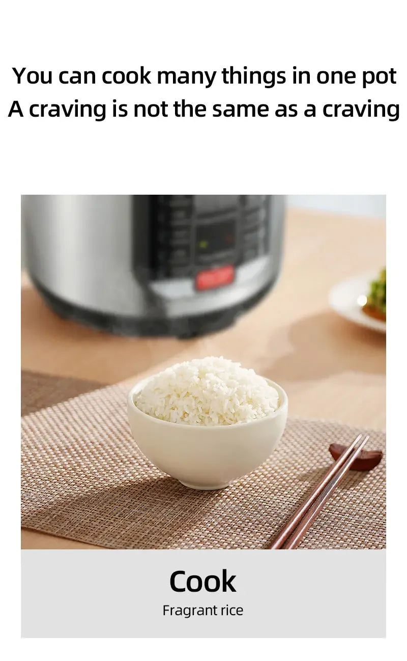 YYHC- 6L electric pressure cooker multifunctional cookware with non-stick coating inside the cooker Hotel pressure cooker
