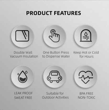Stainless Steel Thermos Bottle, Vacuum Flask, Large Capacity, Outdoor Portable Thermal Jug, Insulated Water Bottle, 3.0L, 4.0L