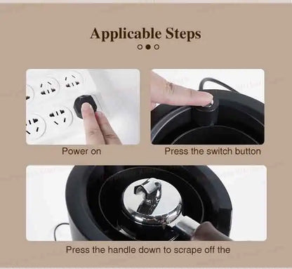 Commercial Auto Coffee Portafilter Cleaner 58mm Electric Coffee Filter Cleaner Coffee Machine Cleaner Cafe Equipment