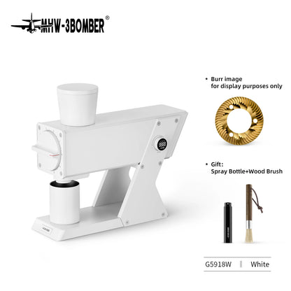 MHW-3BOMBER F74 Navigator Electric Grinder Flat Burr Set Coffee Grinder with 90 Stepless for Espresso & Pour Over Home Cafe Tool