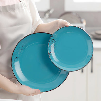 Vancasso Navia 16/32/48-Piece Ceramic Stoneware Dinnerware Plate Set with Dinner Plate,Dessert Plate,800ml Bowl,380ml Mug Set