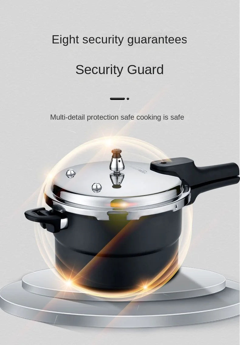 Ultra-Durable Stainless Steel Pressure Cooker for Gas and Induction Stoves with Non-Stick Coating and Safety Features