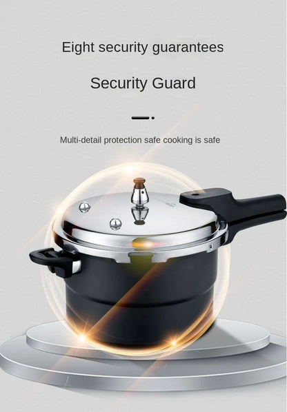 Ultra-Durable Stainless Steel Pressure Cooker for Gas and Induction Stoves with Non-Stick Coating and Safety Features