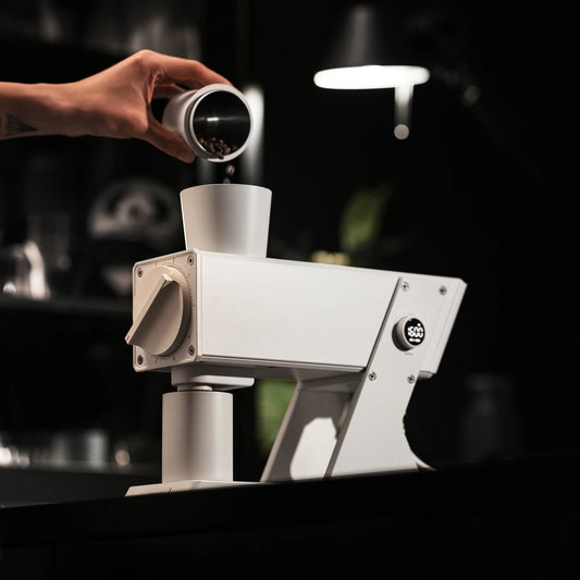 MHW-3BOMBER F74 Navigator Electric Grinder Flat Burr Set Coffee Grinder with 90 Stepless for Espresso & Pour Over Home Cafe Tool