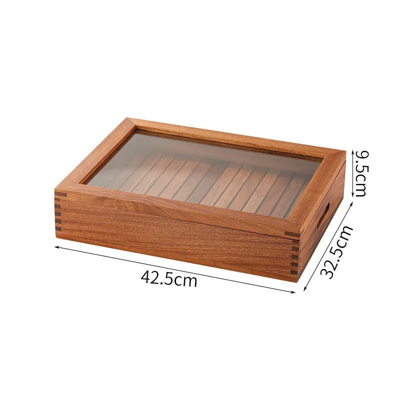 Japanese cuisine wooden sashimi Sushi box with lid fish salmon boxs wooden boxs beef plate box restaurant tableware food storage