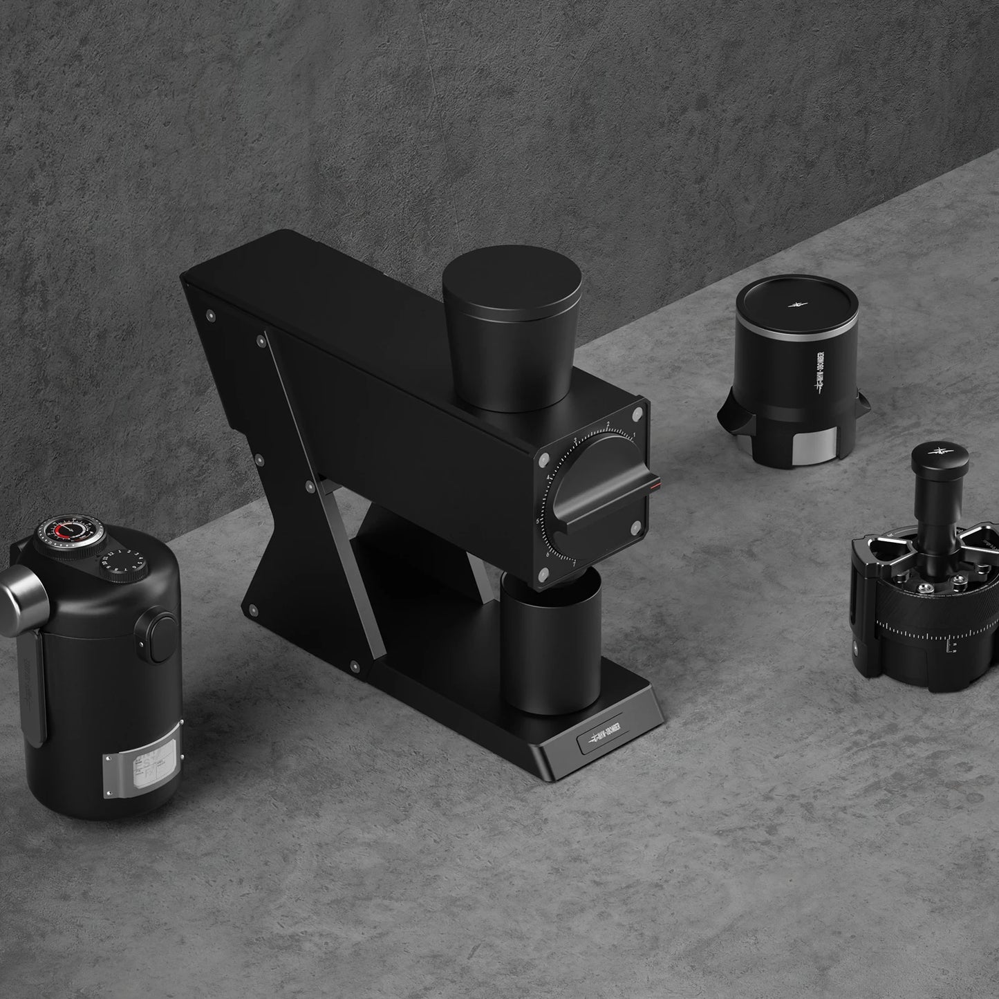 MHW-3BOMBER F74 Navigator Electric Grinder Flat Burr Set Coffee Grinder with 90 Stepless for Espresso & Pour Over Home Cafe Tool
