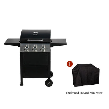 3-burner classic American gas barbecue stove