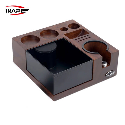 IKAPE Espresso products Wooden set, Coffee Tool Set with V5 Know Box, Coffee Utensils Gift Set for Baristas