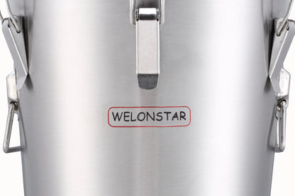 Stainless Steel Fermentation Tank - 35 liters Home Brewing Conical Fermenter - Tri-Clamp Fittingl - for Beer, Wine