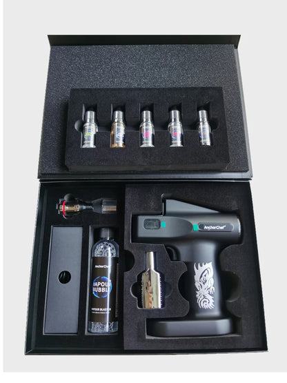 Cocktail Bubble Maker Kit, Cocktail Gun Bubble Portable Handheld Cold Smoking Smoker, Cocktail Vapour Aroma Kit with Accessories