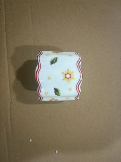 German V Bao Tableware Christmas Biscuits Plate Dish Rectangular Plate Mug Plate Salad Dish Dessert Plate Fruit Holder Plates