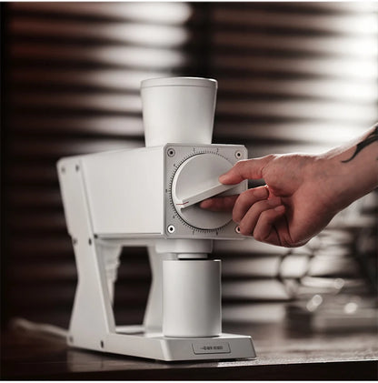 MHW-3BOMBER F74 Navigator Electric Grinder Flat Burr Set Coffee Grinder with 90 Stepless for Espresso & Pour Over Home Cafe Tool