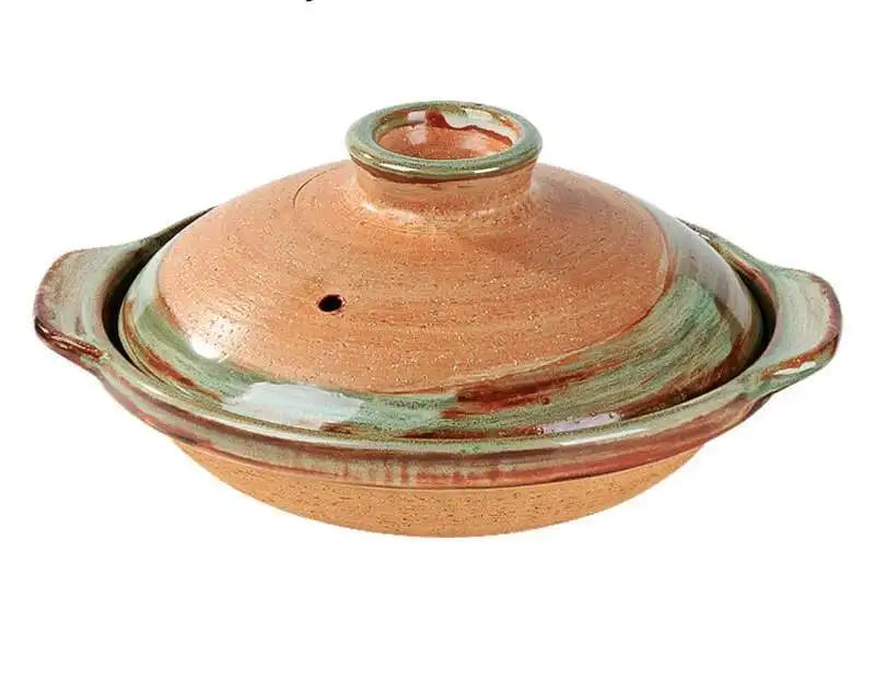 Japanese Clay Casserole Stew Pot Domestic Gas Casserole Soup Pot Open Fire Shallow Pot Ceramic Rice Cooking Pan For Gas Stove