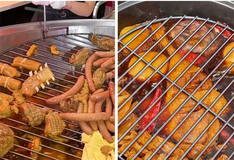 Stainless Steel 304 Food Grade 18-60CM ROUND BBQ Charcoal Grate Barbecue Grill Wire Grid Mesh Net with Two handles mesh net