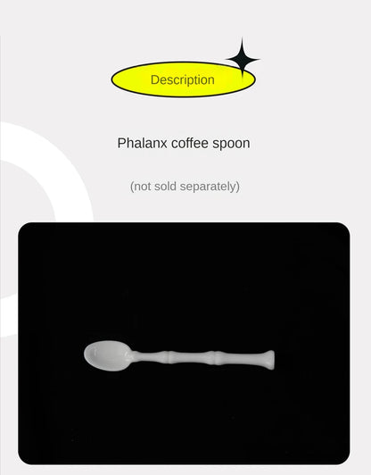 TingKe-Nordic Ins Style Creative Spine Shape Combination Ceramic Coffee Cup, Water Cup, Funny Orthopedic Doctor Gift, Bone Mug