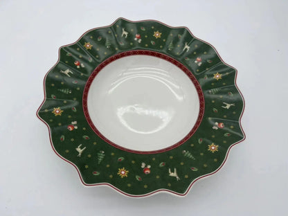 German V Bao Tableware Christmas Biscuits Plate Dish Rectangular Plate Mug Plate Salad Dish Dessert Plate Fruit Holder Plates
