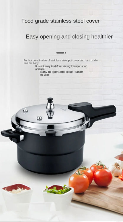Ultra-Durable Stainless Steel Pressure Cooker for Gas and Induction Stoves with Non-Stick Coating and Safety Features