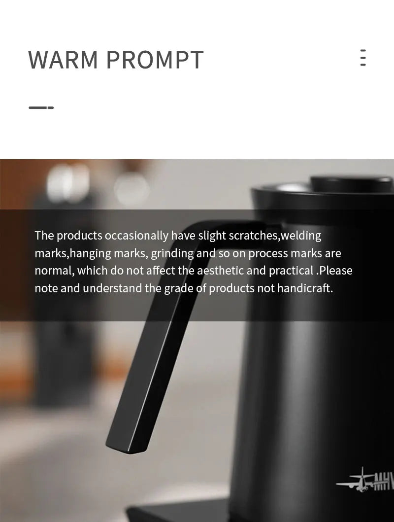 MHW-3BOMBER Smart Electric Coffee Kettle Precise Temperature Control Gooseneck Kettles Pour Over Coffee Home Barista Accessories