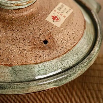 Japanese Clay Casserole Stew Pot Domestic Gas Casserole Soup Pot Open Fire Shallow Pot Ceramic Rice Cooking Pan For Gas Stove