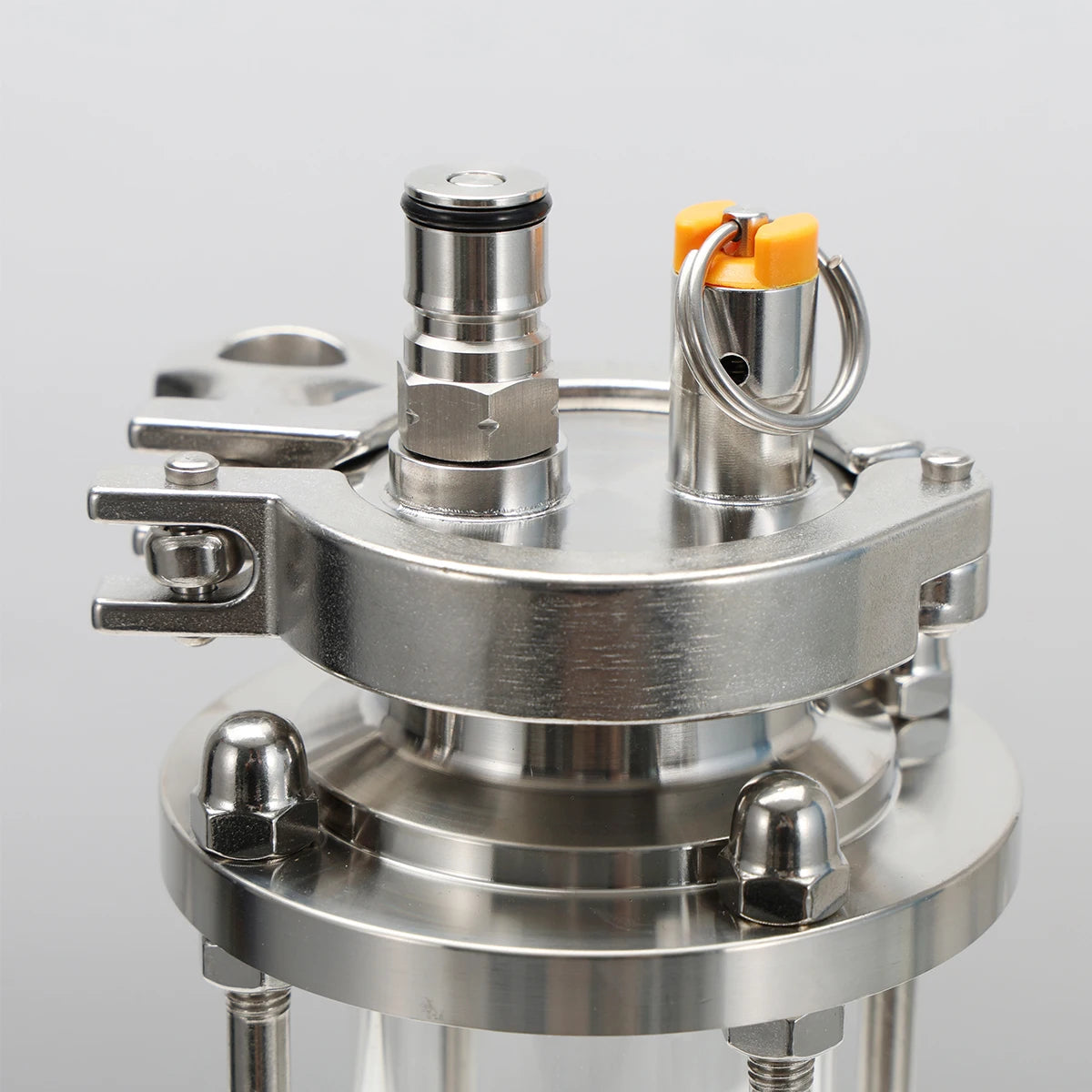Homebrew Dry Hopper Tri-Clamp 2" Oxygen Free Fermenting under Pressure Conical Fermenter Parts Food Grade Stainless Steel 304
