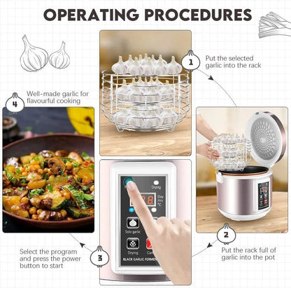 6L Black Garlic Fermenter Full Automatic Intelligent Control Garlic Manufacturer Health Food Maker Several Garlic  Diy Stoves