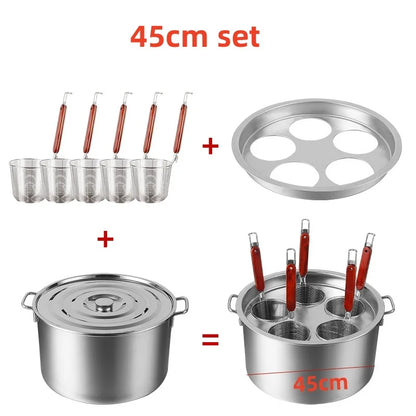 cooking noodle pot stainless steel large capital soup pot bucket Food drawer dumpling cooker tray steamed instant pot accessorie