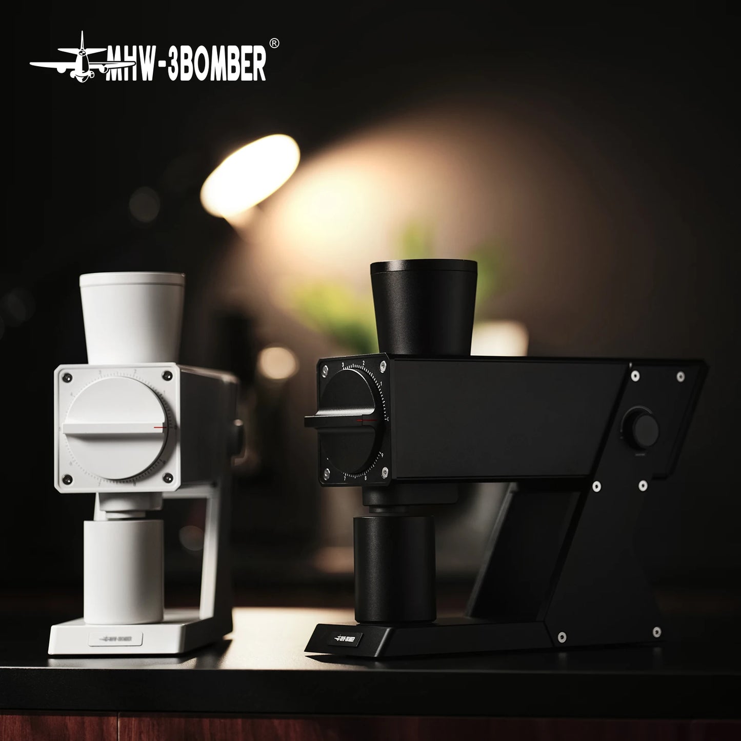 MHW-3BOMBER F74 Navigator Electric Grinder Flat Burr Set Coffee Grinder with 90 Stepless for Espresso & Pour Over Home Cafe Tool