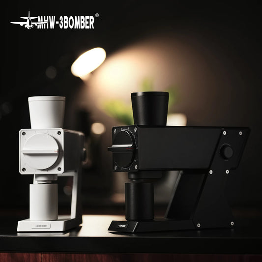 MHW-3BOMBER F74 Navigator Electric Grinder Flat Burr Set Coffee Grinder with 90 Stepless for Espresso & Pour Over Home Cafe Tool