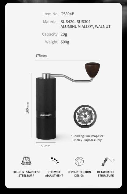 MHW-3BOMBER Pour Over Coffee Kits with Dripper Coffee Pot Coffee Grinder Scale Portable Handbag Outdoor Barista Christmas Gifts