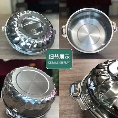 3/4/6/21/28PCS Double-Deck Stainless Steel Silver Pots Sets Cuisine Lunchboxes Food Container Heat Preservation Insulation Box