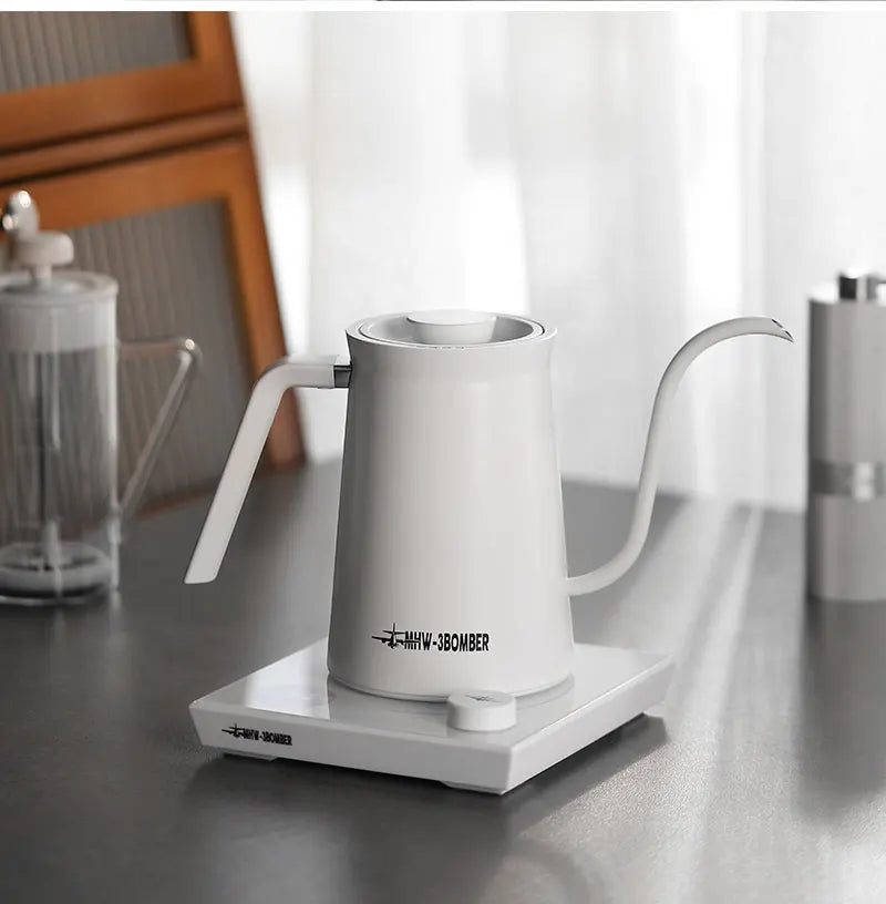 MHW-3BOMBER Smart Electric Coffee Kettle Precise Temperature Control Gooseneck Kettles Pour Over Coffee Home Barista Accessories