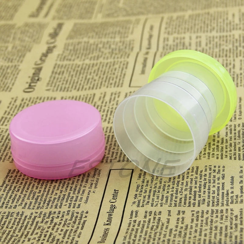 367A Portable Plastic Retractable Folding Cup Telescopic Collapsible Outdoor Travel