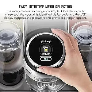 Professional Bartesian Machine, 5 Premium Glass Bottles, 55306