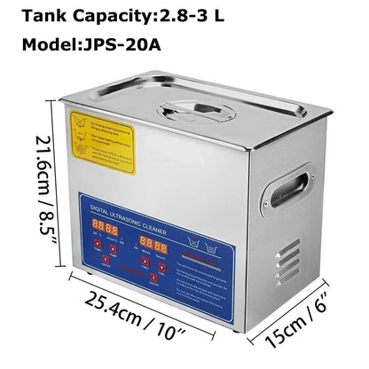 VEVOR 1.3L 2L 3L 6L 10L 15L 22L 30L Ultrasonic Cleaner Lave-Dishes Portable Washing Machine Diswasher Ultrasound Home Appliances