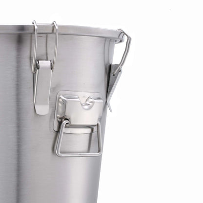 Stainless Steel Fermentation Tank - 35 liters Home Brewing Conical Fermenter - Tri-Clamp Fittingl - for Beer, Wine