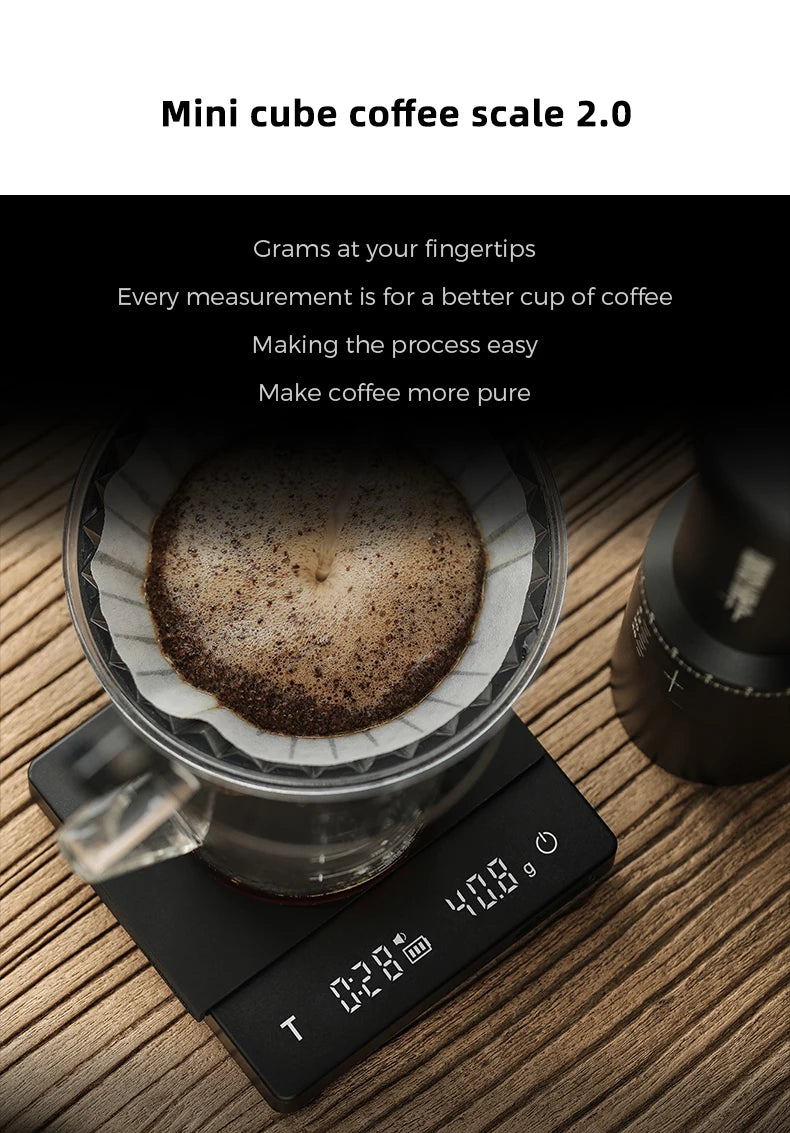 MHW-3BOMBER Deluxe Hand Brewed Coffee Set of 1 Pieces Kitchen Espresso Scale Coffee Grinder and Filter Cups Pour Over Kettle