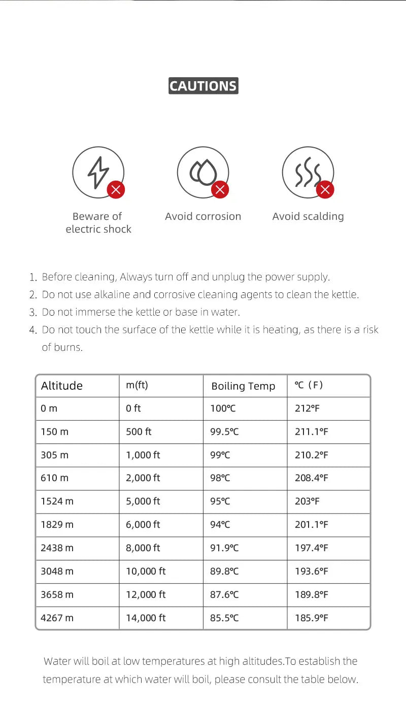 MHW-3BOMBER Smart Electric Coffee Kettle Precise Temperature Control Gooseneck Kettles Pour Over Coffee Home Barista Accessories