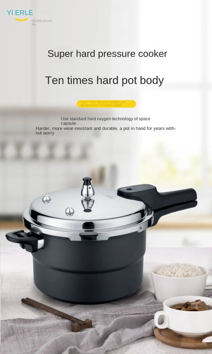 Ultra-Durable Stainless Steel Pressure Cooker for Gas and Induction Stoves with Non-Stick Coating and Safety Features