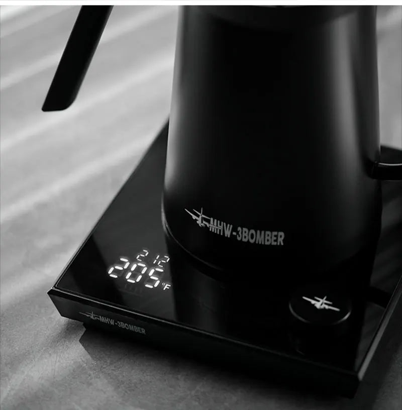 MHW-3BOMBER Smart Electric Coffee Kettle Precise Temperature Control Gooseneck Kettles Pour Over Coffee Home Barista Accessories