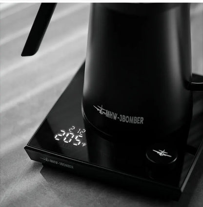 MHW-3BOMBER Smart Electric Coffee Kettle Precise Temperature Control Gooseneck Kettles Pour Over Coffee Home Barista Accessories