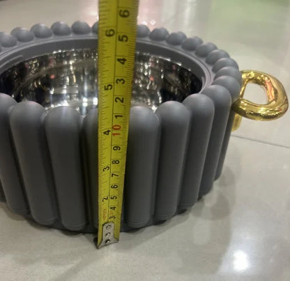 3PCS Food Insulated Box Double Layer Insulated Box with Columns 1.5L-2L-2.5L Food Heater Buffer Serving Set casserole Food Warme