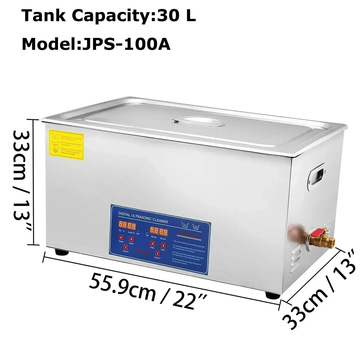 VEVOR 1.3L 2L 3L 6L 10L 15L 22L 30L Ultrasonic Cleaner Lave-Dishes Portable Washing Machine Diswasher Ultrasound Home Appliances
