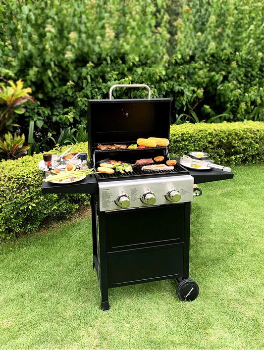 3-burner classic American gas barbecue stove