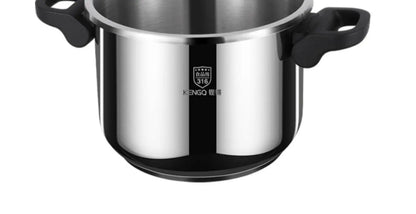 Thickened Pressure Cooker for Home Use, 316 Stainless Steel, Anti-Explosion, Gas and Induction Cookers Compatible